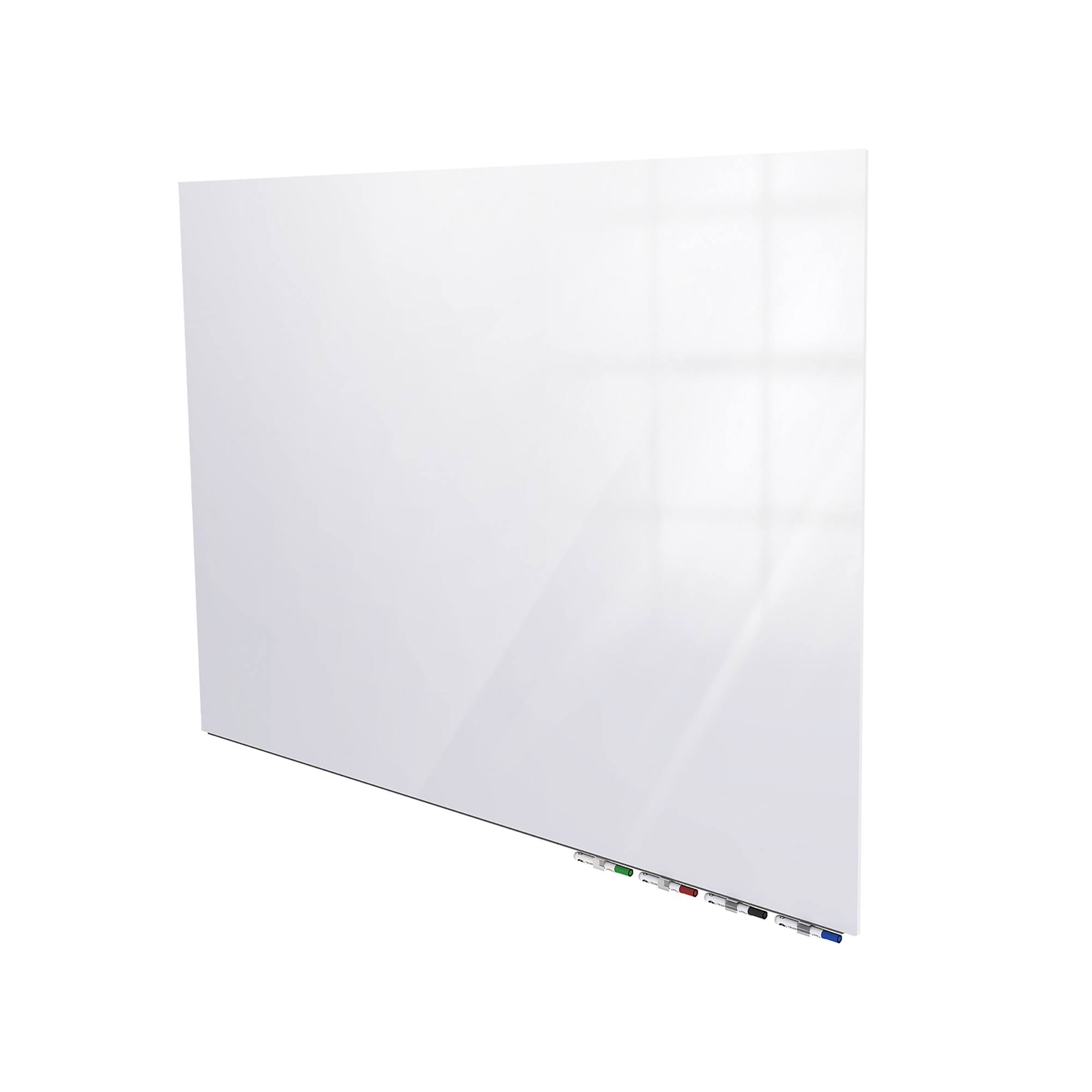 Ghent, Aria 2ft.H x 3ft.W Magnetic Glass White Board, White, Color Finish White, Model# ARIASM23WH